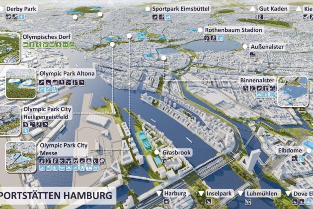 Das Hamburger Olympia-Konzept will die Infrastruktur stärken und das Potenzial vorhandener Orte für die Spiele nutzen – etwa die Dove Elbe oder das Heiligengeistfeld. Modernisierte Sporthallen stehen später dem Breitensport zur Verfügung.